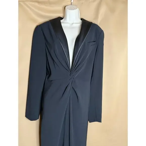 Lauren Ralph Lauren Black Zeenai Blazer Gown 12 - Picture 9 of 12
